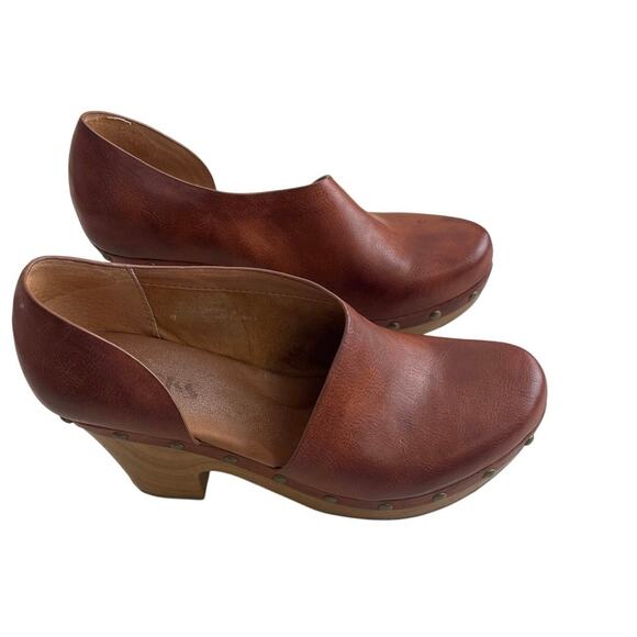 Korks Arielle Brown Clogs Size 8M - Picture 5 of 9